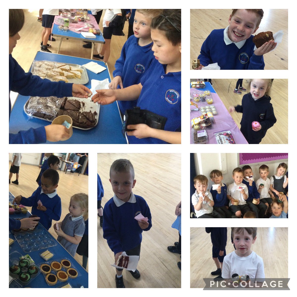 Thank you so much for all of your kind cake and money donations. We have raised £380 so far for Cancer Research UK and the NSPCC. Year 3/4 will have the chance to purchase a cake tomorrow. Thank you to the amazing school council and our PTA volunteers for all of their help! 🍰