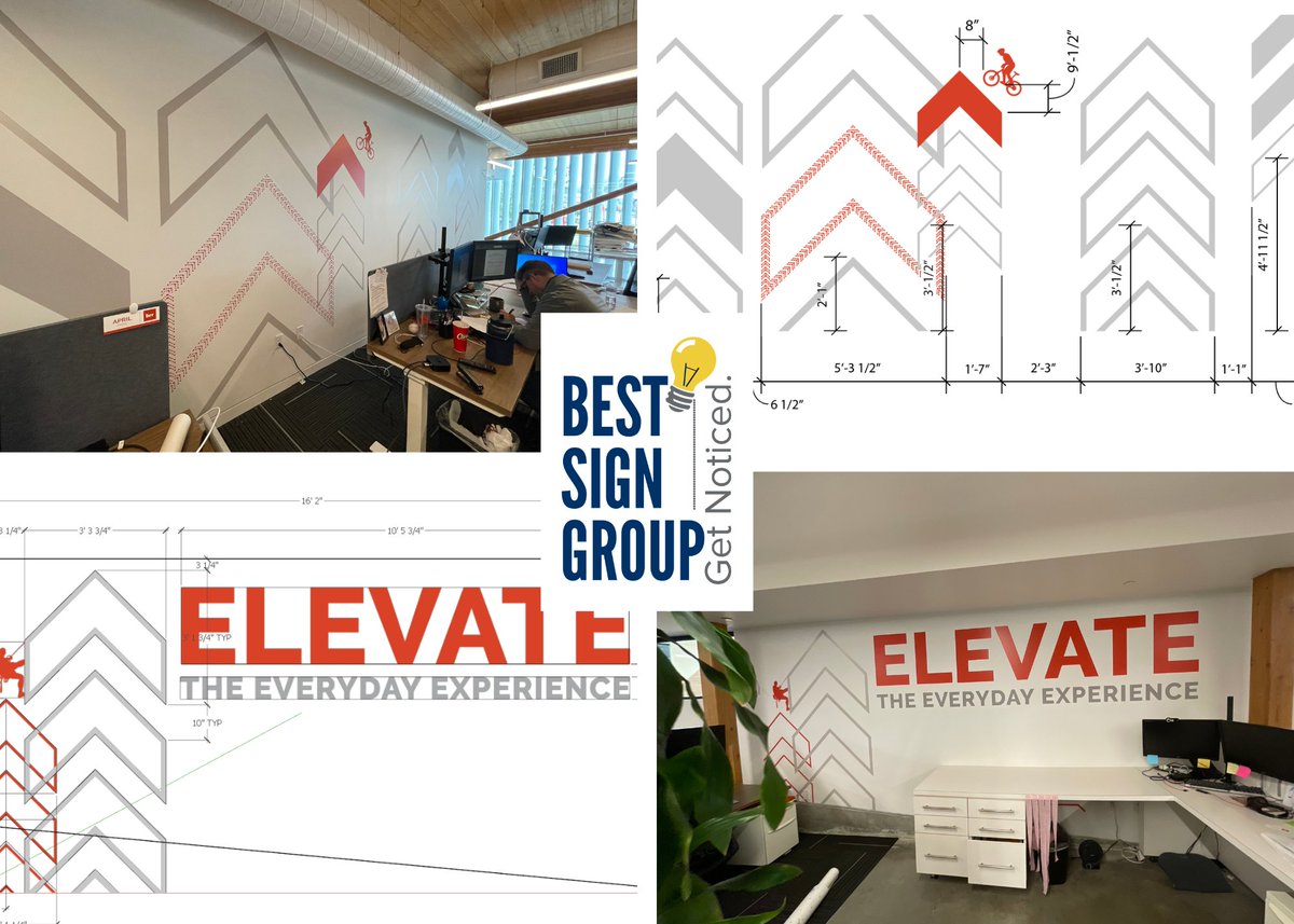 BestSignGroup's tweet image. Clean environmental graphics for BRR Architecture in Bentonville.