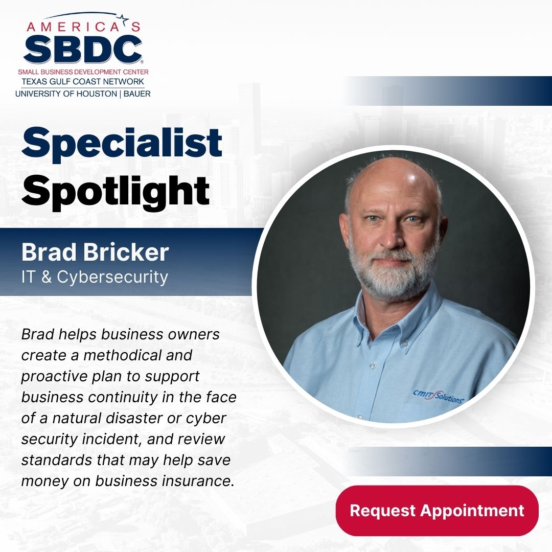 Does your small business need to set up an IT infrastructure--but don't know where to start? Schedule an appointment with one of our advisors and connect with our IT and Cybersecurity Business Specialist, Brad Bricker: ow.ly/RBzx50RqXMK #IT #smallbusiness #cybersecurity