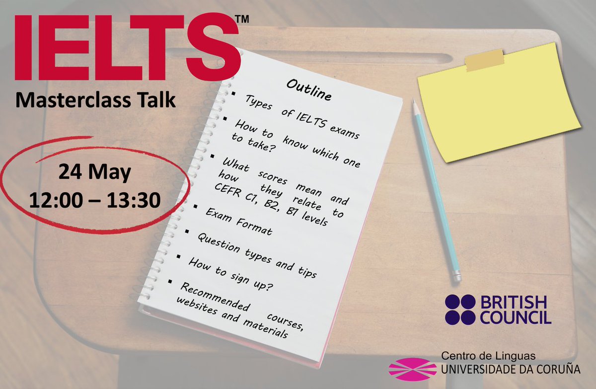 No te pierdas la clase magistral del British Council via Zoom (us02web.zoom.us/j/88223571700) de mañana viernes, 24 de mayo a las 12:00. 😉