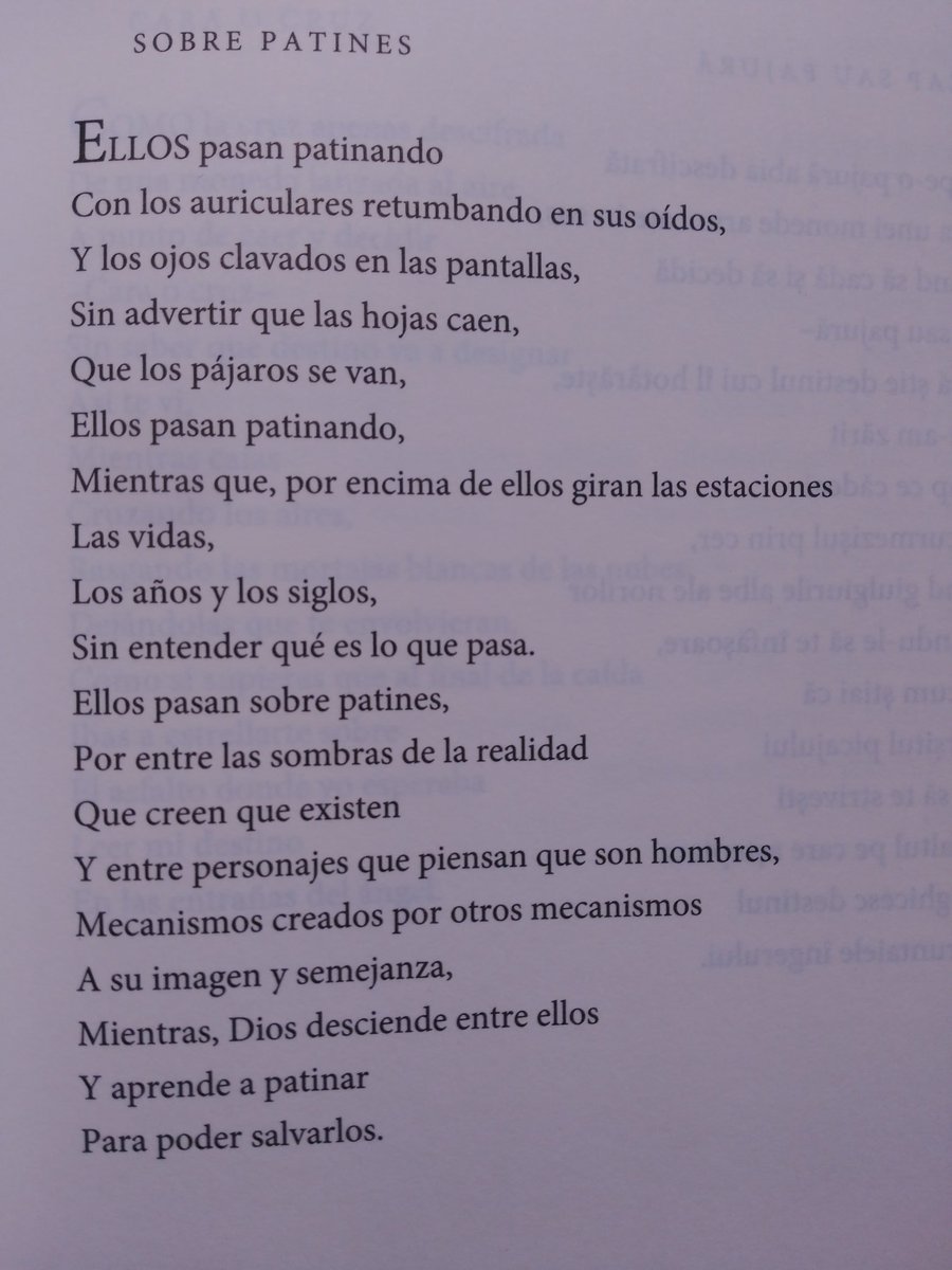 IvanciusL's tweet photo. #Poema "Sobre patines" de Ana Blandiana, hoy Premio Princesa de Asturias de las Letras 2024. https://t.co/h1IFhVrbQX