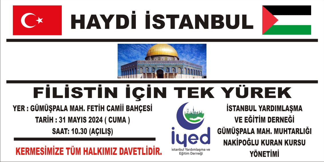 Haydi Istanbul... Filistin icin tek yürek olalım... #FREEPALESTİNE