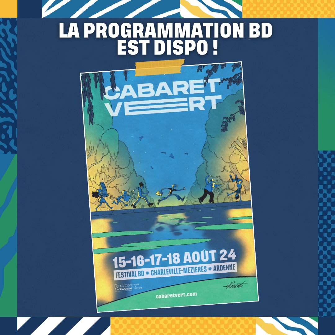 CabaretVert's tweet photo. 📚 Festival BD 

Découvre dès maintenant la programmation complète du Festival BD sur notre site 👉 https://t.co/zhQSZYgGcp

#CV24 #CabaretVert #FestivalBD #bandedessinee #auteur #bd #bulle #dessin #dedicaces https://t.co/8yqFnhFjWn