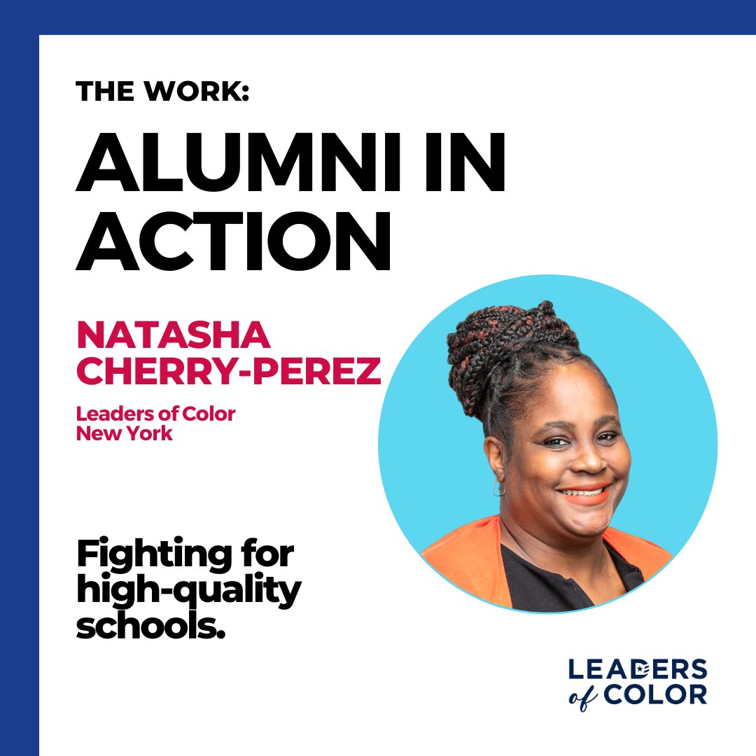The search for the right school for her daughter would become the start of a huge career and life shift for Leaders of Color New York alum Natasha. Find out how <a href="/NCherryPerez/">Natasha Cherry-Perez</a> is fighting for #edequity across New York: leadersofcolor.net/post/natasha-c…