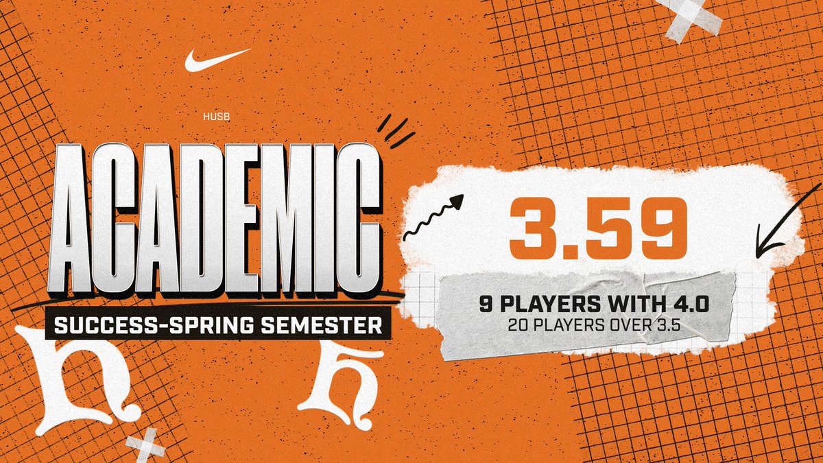 HUSB getting it done again in the classroom this semester! #StudentAthletes #GoBerg