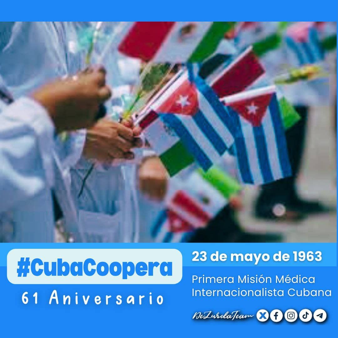 Los médicos cubanos llevan consigo la luz de la esperanza, el internacionalismo y la solidaridad que nos caracteriza como revolucionarios cubanos. #CubaPorLaVida @cubacooperaven @DCEsSalud #40AniversarioUCCM #CubaCoopera @DcMedica