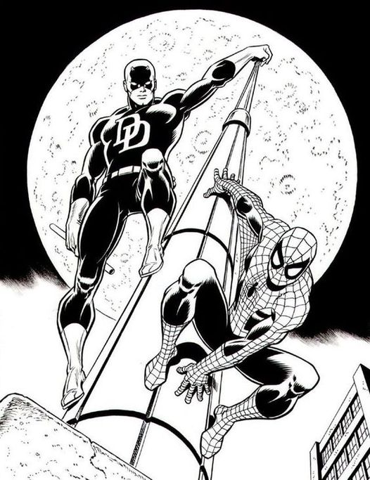 By John Romita Sr #SpiderMan #Daredevil