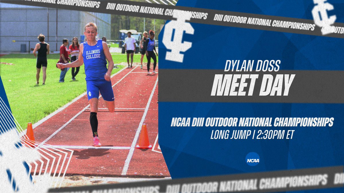 ICXCTF's tweet photo. 🔹M E E T D A Y🔹
Freshman Dylan Doss makes his NCAA Nationals Debut and is set to jump at 2:30pm ET in Myrtle Beach, South Carolina❕
Good Luck Dylan🏅
#ICTF | #BuildTheGAP | #NCAAD3Nationals https://t.co/il9CysngB4