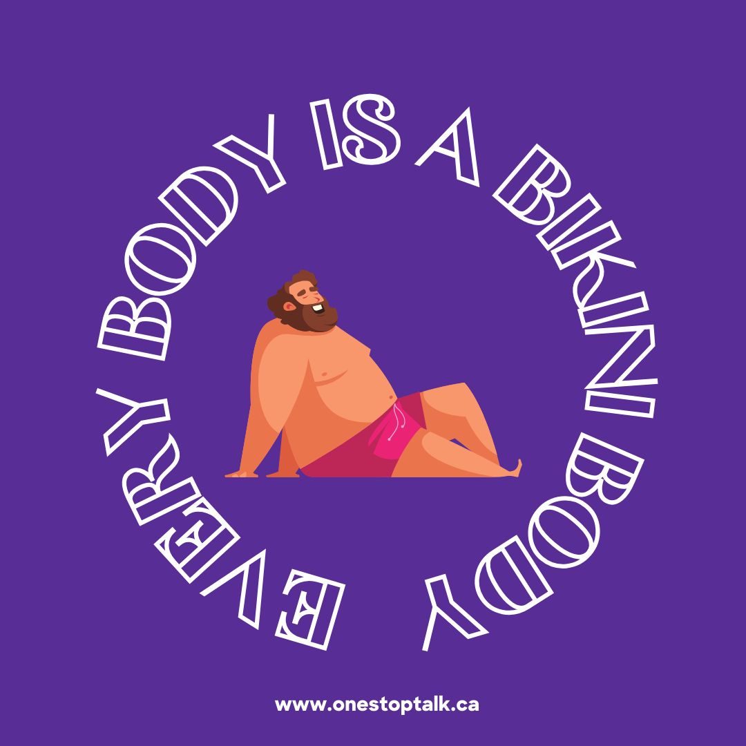 With summer around the corner, thoughts surrounding #BodyImage find their way into many of our minds. Bikini bodies are simply bikinis on bodies!! Reminder: your weight does not determine your worth, every body is beautiful! #BodyPositivity #BikiniBody #OSTPM