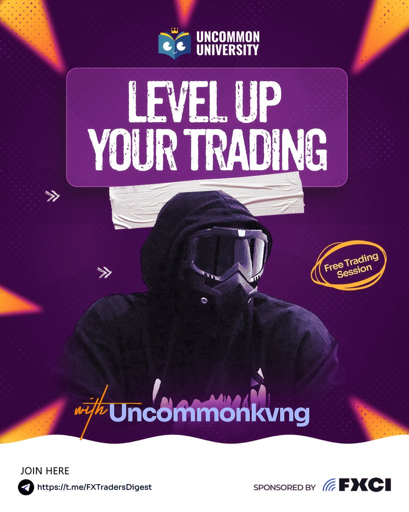 uncommonkvng's tweet image. Let’s address your trading challenges and #LevelUpYourTrading

Join here 👉 t.me/FXTradersDigest