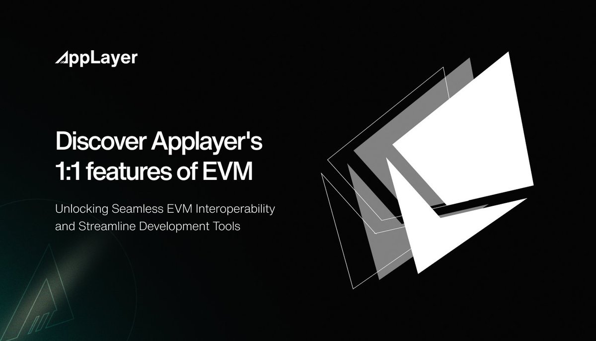 1] Build EVM-compatible #dApps with AppLayer's SDK! Discover how our '1:1 EVM Features' speed up development while ensuring consistent service across multiple chains. 🚀 Unleash the power of our OrbiterSDK— in this 🧵