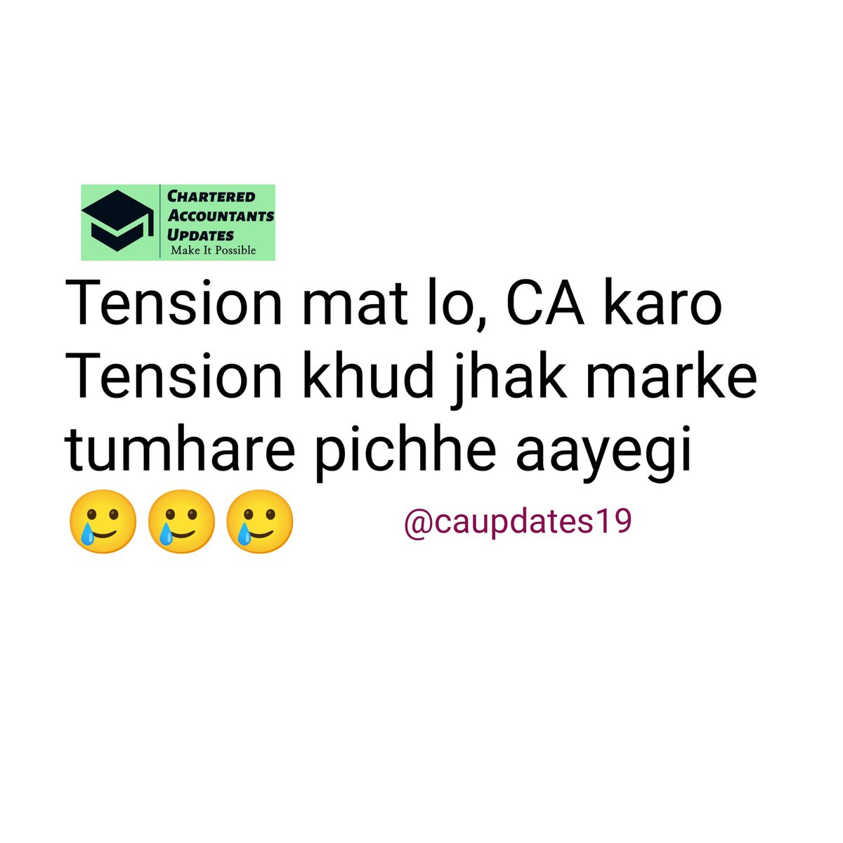 CAupdates19's tweet photo. 😂😂😂

#Education #CharteredAccountantsUpdates #ICAI #CAStudents #charteredaccountants #castudent #icsi #ca #companylaw #camotivation #camemes #cajokes #cafoundation #caipcc #cafinal #calife #programme #caquotes #meme #memesdaily #darkmeme #CharteredAccountant #CACommunity https://t.co/qXry3fPdD7