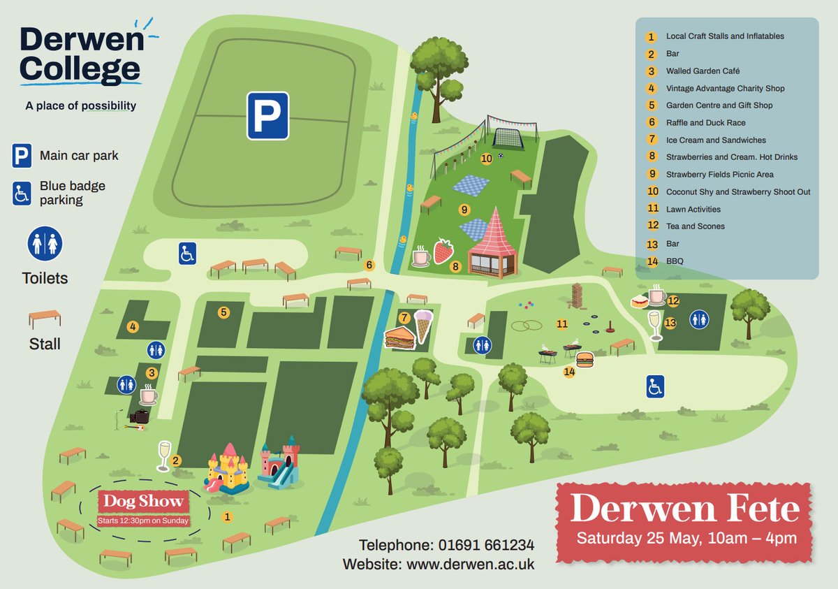 Our fete weekend takes place this Saturday and Sunday! Entry is free and the fete will be open 10am to 4pm Saturday 25 and Sunday 26 May 2024 For more information please visit our website: derwen.me/fete #DerwenCollege #FeteWeekend #gobowen #oswestry #shropshire