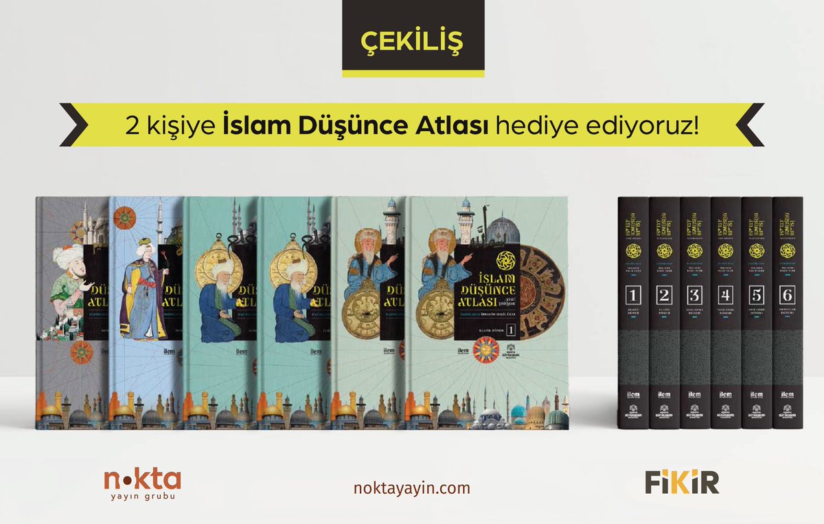 🎉 Çekiliş Vakti 🎉 

2 okurumuza İslam Düşünce Atlası hediye ediyoruz!

Çekilişe katılmak için şunları yapmanız yeterli:
📍 Gönderiyi beğenmek ve yeniden paylaşmak. 
📍 <a href="/fikirkitap_/">FİKİR Kitap</a> ve  <a href="/noktayayingrubu/">Nokta Yayın Grubu</a> hesaplarını takip etmek. 
📍 Yoruma bir arkadaşınızı etiketlemek.
⏳ Son
