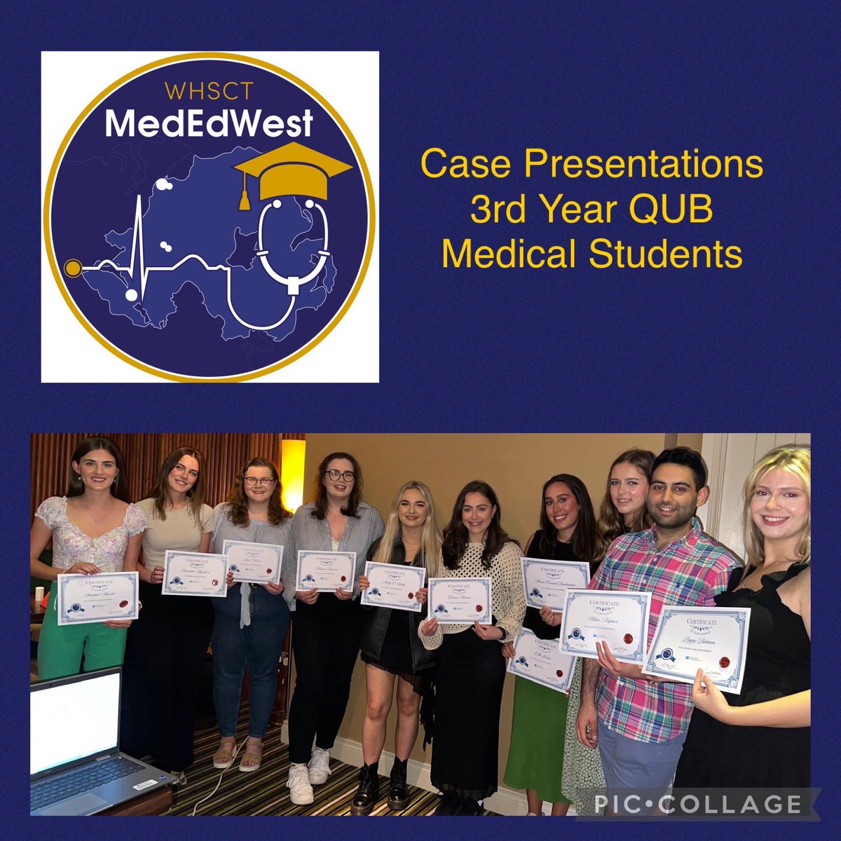 👏Another successful Medical Education event of Education & Collegiality.  Showcase of 3rd Year @QUBMedEd Case Presentations ✅ Opportunity to learn in a convivial setting ✅ Informative and enjoyable learning @WesternHSCTrust #GreatPlacetoLearn @NAMEM_UK