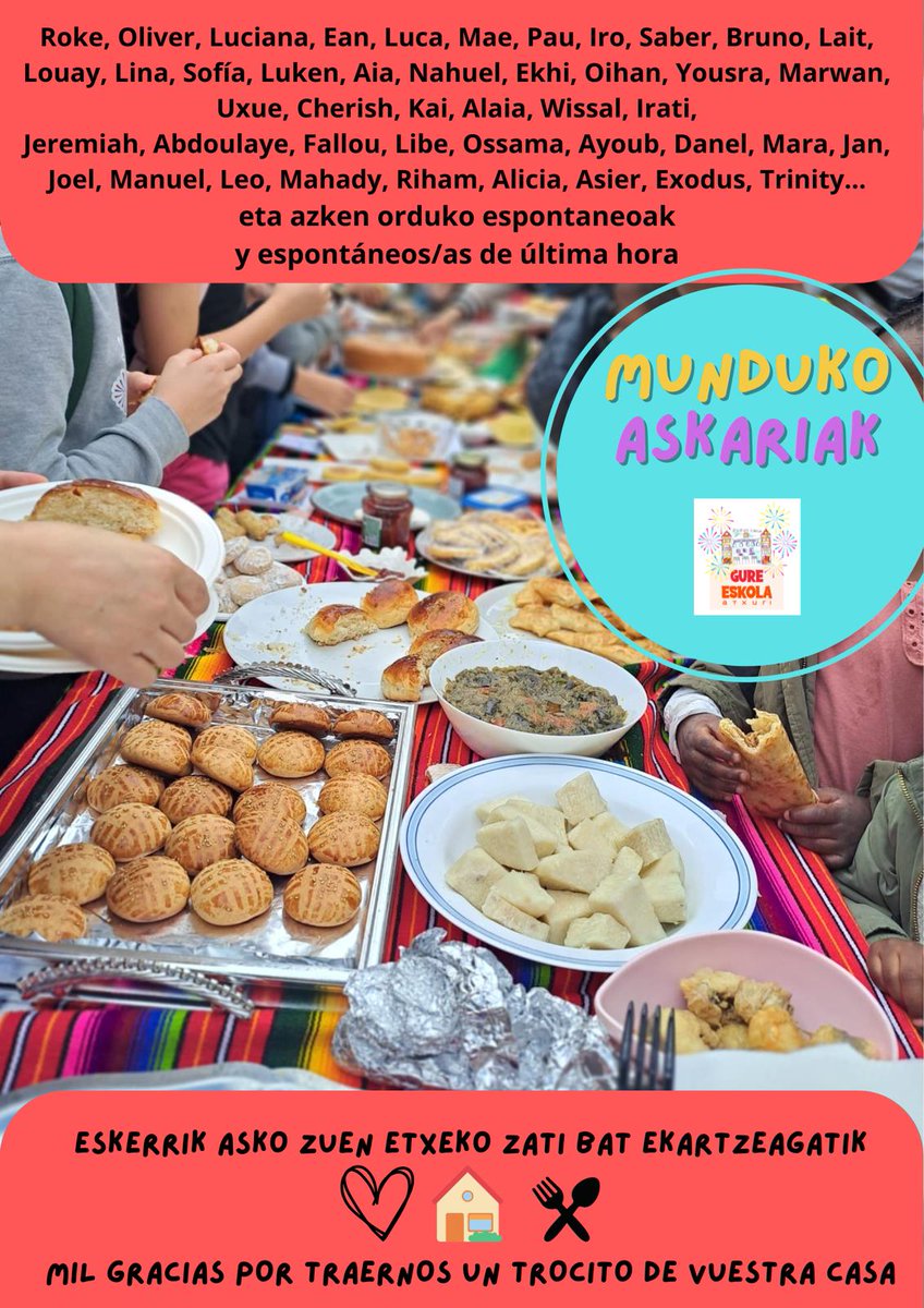 Aste honetan #MundukoAskariak ospatu dugu eskolan. Kultura-aniztasuna benetan altxor bat dela gure umeentzat sinisten dugulako. 
#GoraEskolaPublikoa! Gora Atxuri!