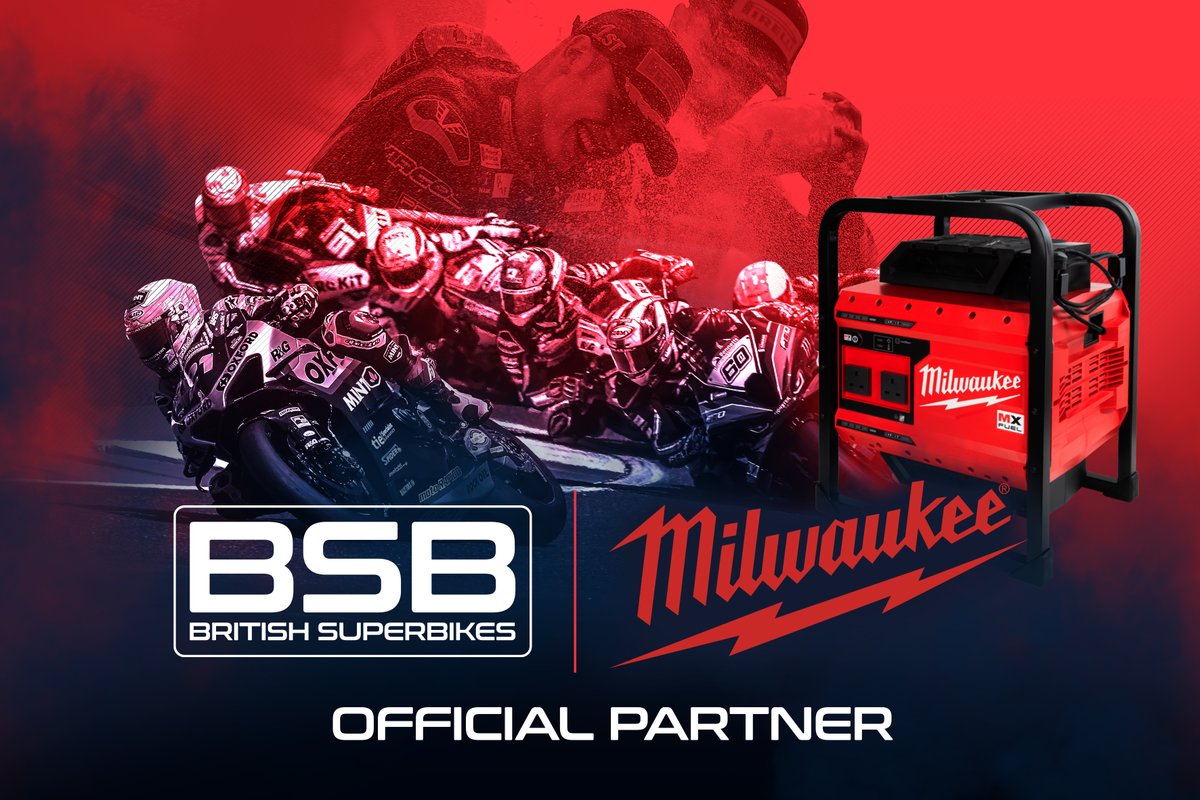 NEWS: Milwaukee power into extended partnership with the Bennetts British Superbike Championship 📰 bit.ly/3VcTTLC