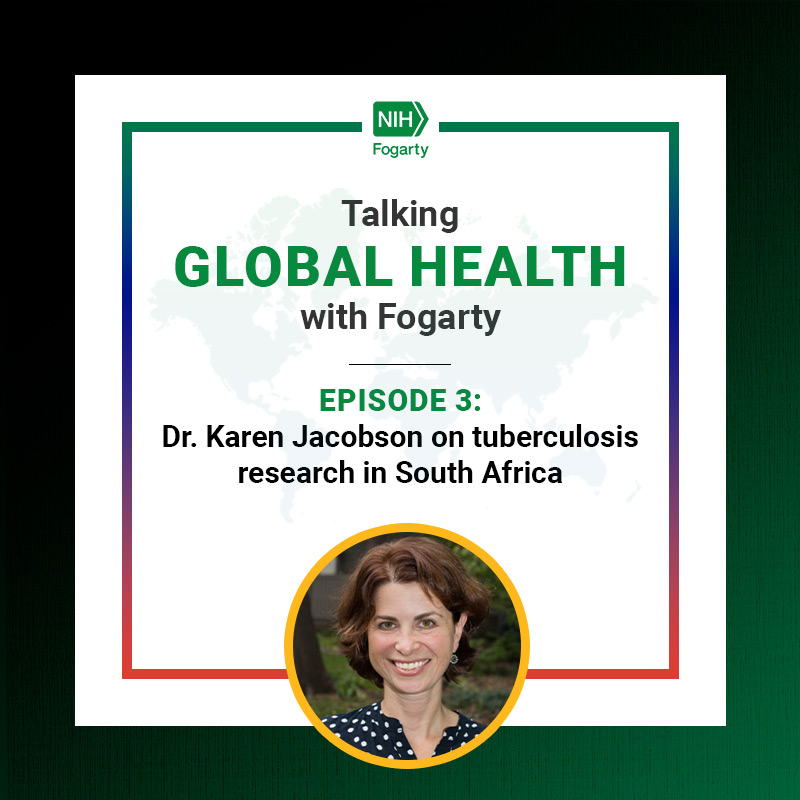 WATCH NOW: Dr. Karen Jacobson of @BUMedicine discusses her Fogarty-funded project on drug-resistant #tuberculosis in Cape Town, South Africa in the latest 'Talking Global Health with Fogarty' loom.ly/mKPFqZc