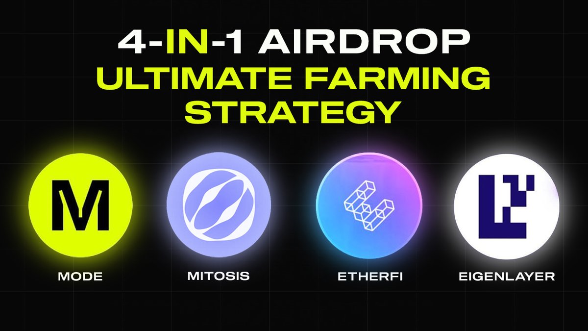 0xkingsmans's tweet photo. 🚀 Don't Miss Out !! 4-IN-1 Airdrop Strategy 2024 🪂

     Linea x Mode x Mitosis x Eigen Layer x Ether Fi

💵 Cost : $10
💰 Potential : $5000
⏰ Time : 5 Mins
🪂 Airdrop : Q3 2024

Join Using My Link To Get Welcome Boost 

✅Join Now : https://t.co/72VFoNaFX8
✅Joining Code : QAHSI0

Mitosis Expedition Mainnet 🎯

In This Campaign You Need To Deposit $eeth or weeth In Mitosis To Acquire mieeth or miweeth To Get Mitosis Points.

Deposit Available On : Ethereum Manta Arbitrum Optimism Mode Linea Blast Base 

Here Is 4 In 1 Airdrop Strategy 💎 

1️⃣ Stake Eth On Etherfi Using Mode Chain 
2️⃣You Will Get Weeth On Mode
3️⃣Deposit Weeth In Mitosis 

What You Get 🎁  

✨ @MitosisOrg  Points 
✨ @ether_fi  Season 2 Points 
✨ @eigencloud  Season 2 Points 
✨ @modenetwork  Points ( If You Deposit Through Mode )
✨ @LineaBuild  Lxp-L ( If You Deposit Through Linea )

Important Details  📜 

✅ Epoch 3 Will Open On 24 May 15:00 utc
✅ Minimum Deposit 0.11 For Mitosis & Etherfi Season 2 Airdrop
✅ Mito Points Will Convert Into Mitosis Tokens
✅ More Deposit = More Rewards
✅ Mitosis Is In Talk With Linea For Linea Surge Maybe In Few Days / Weeks We See Mitosis Joining Linea Surge 🔥 🔥 🔥