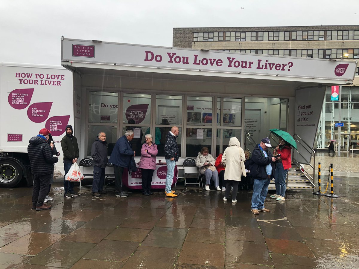 Another slightly damp day on the #LoveYourLiver roadshow today, but still a very busy one! We saw 104 people in Paisley for free liver health checks. Tomorrow it's on to Stranraer - we'll be in Castle Square from 10am to 4pm