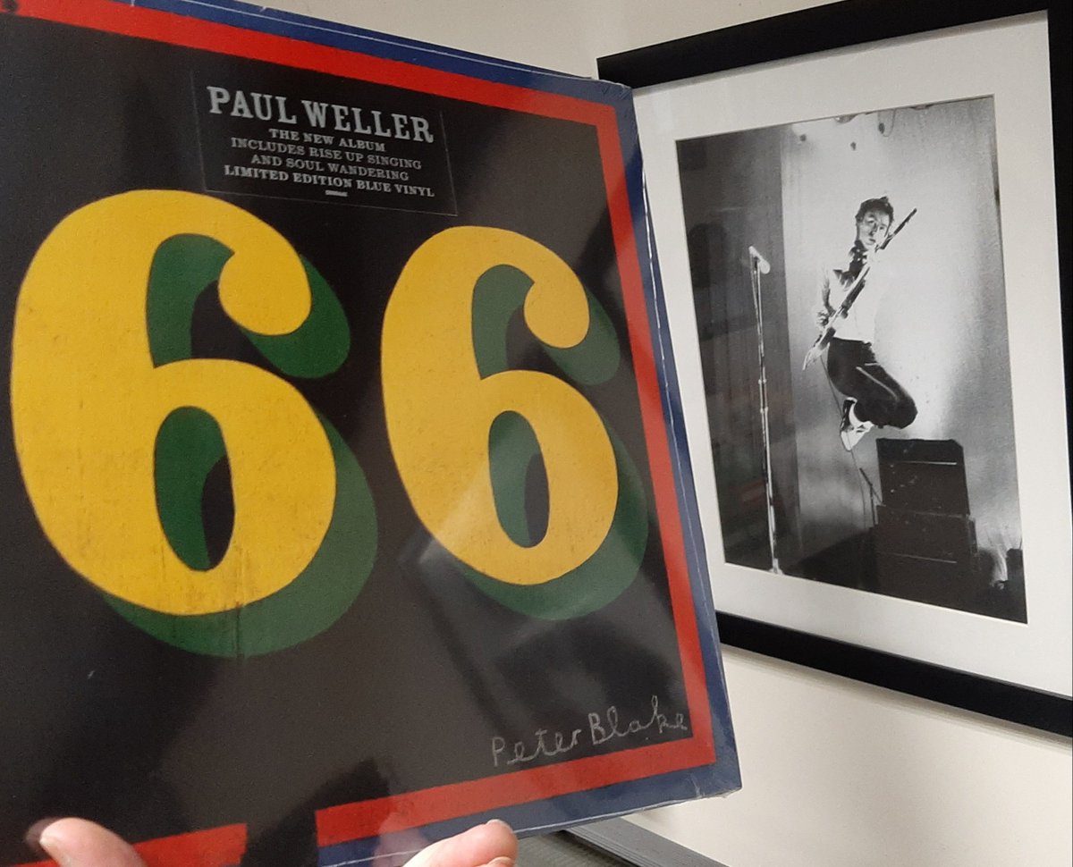 Who would've thought the young man in the picture would still be out there givin' it some at 66, respect 👍😎 Paul Weller's new album - 66 on Blue Vinyl