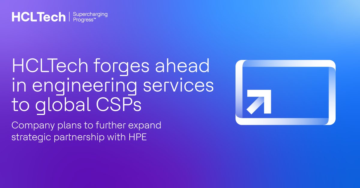 📢 We are delighted to announce that HCLTech will extend its leadership in the #telecom services market with Hewlett Packard Enterprise carving out certain Communications Technology Group (CTG) assets to HCLTech.

📶 Through this arrangement, HCLTech will gain industry-leading