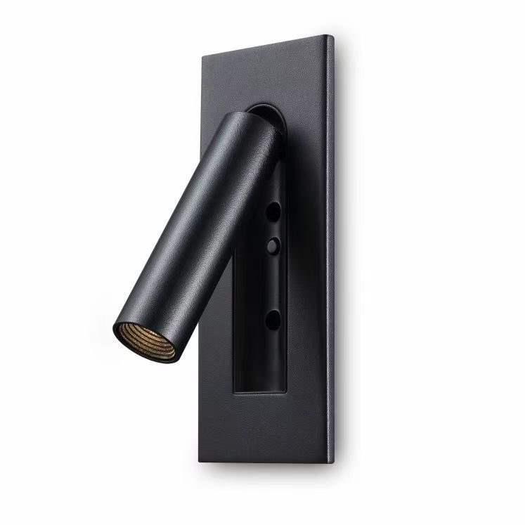 The best reading lamp ever designed. 360 degree free turning.Deep recessed light for anti-glare purpose.Turning back and switched off. With built-in switch, when head pressed in ,the light switched off. The head can be rotated.350 degree left and right, 90 degree up and down.