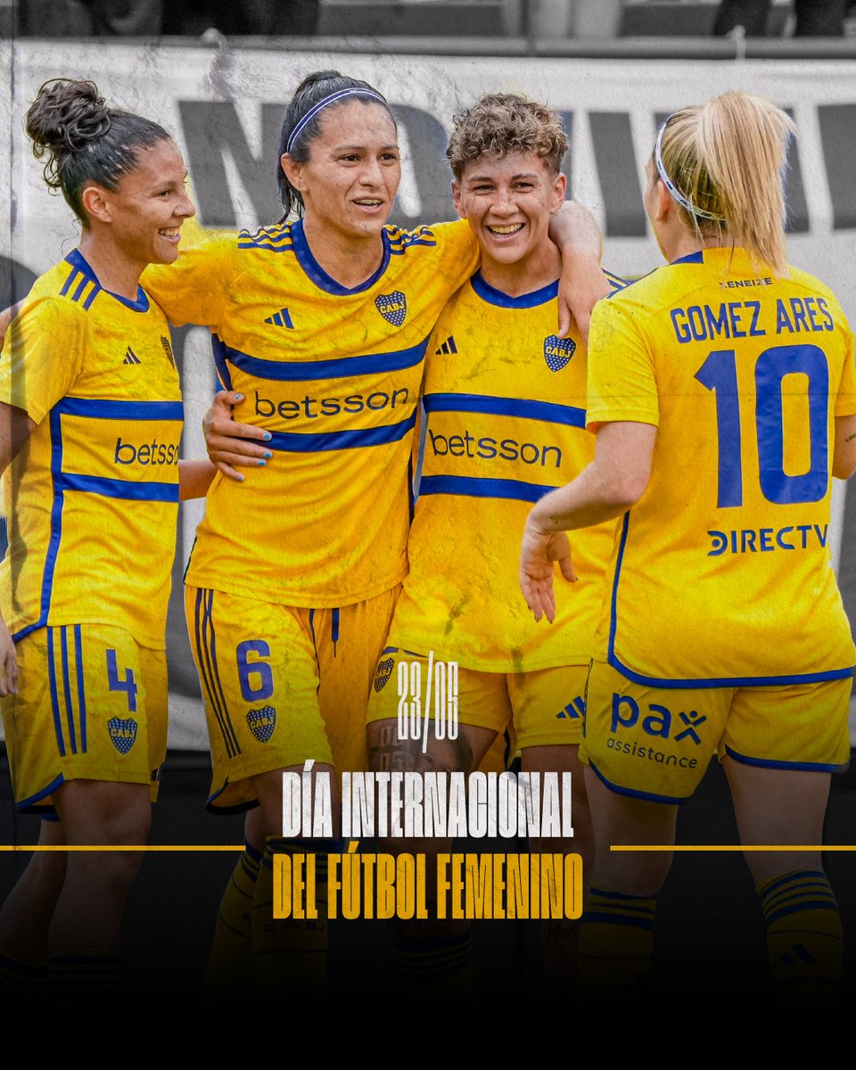 ¡Feliz día Internacional del Fútbol Femenino a las que dejan todo en cada partido! ⚔️💙💛💙