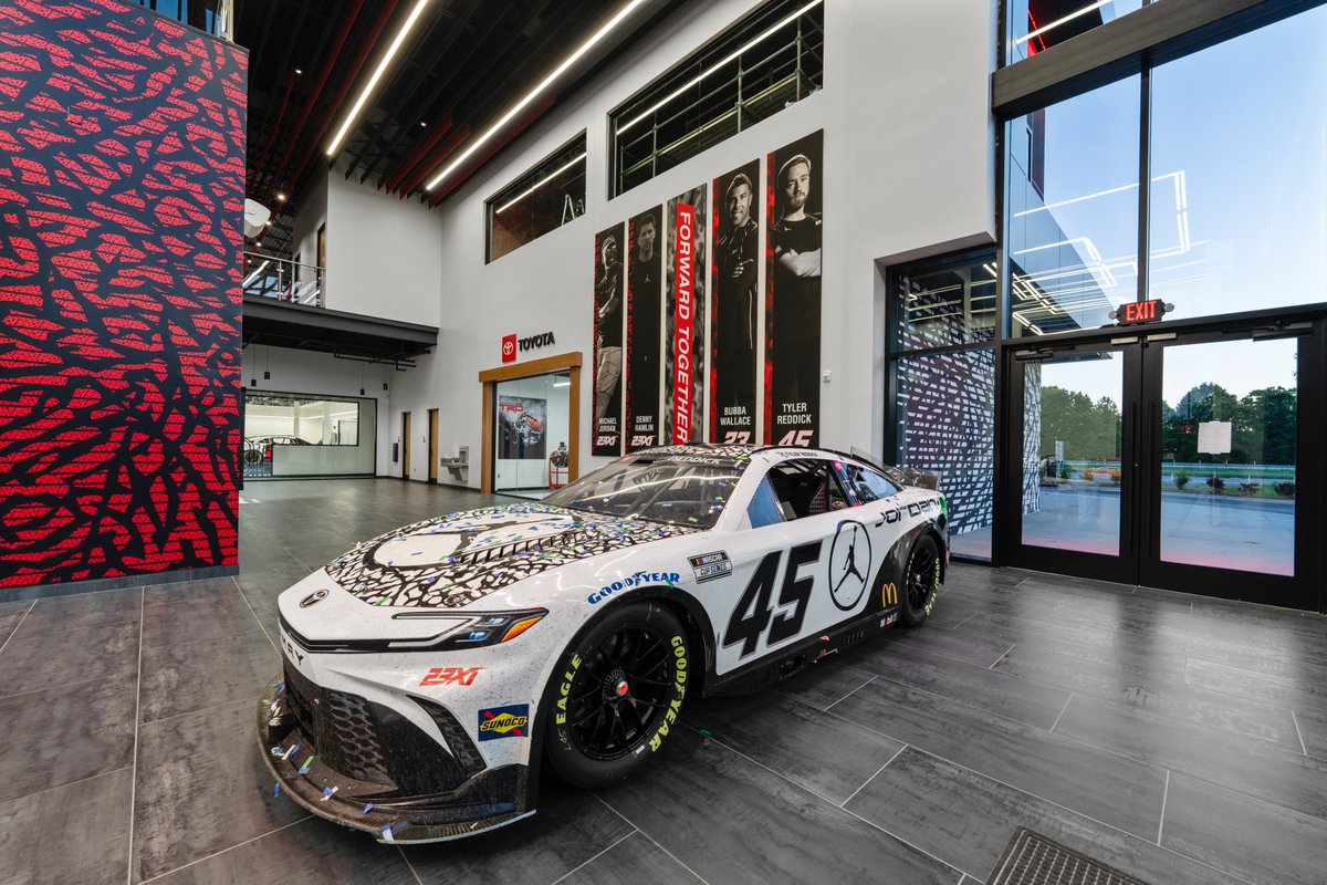 Here's some shots of @23XIRacing's new 114,000-square-foot HQ near Charlotte called Airspeed that is opening to the public today.