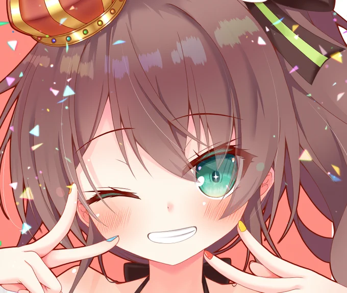 まちゅ #祭絵 #我ながら天才なお顔4選 