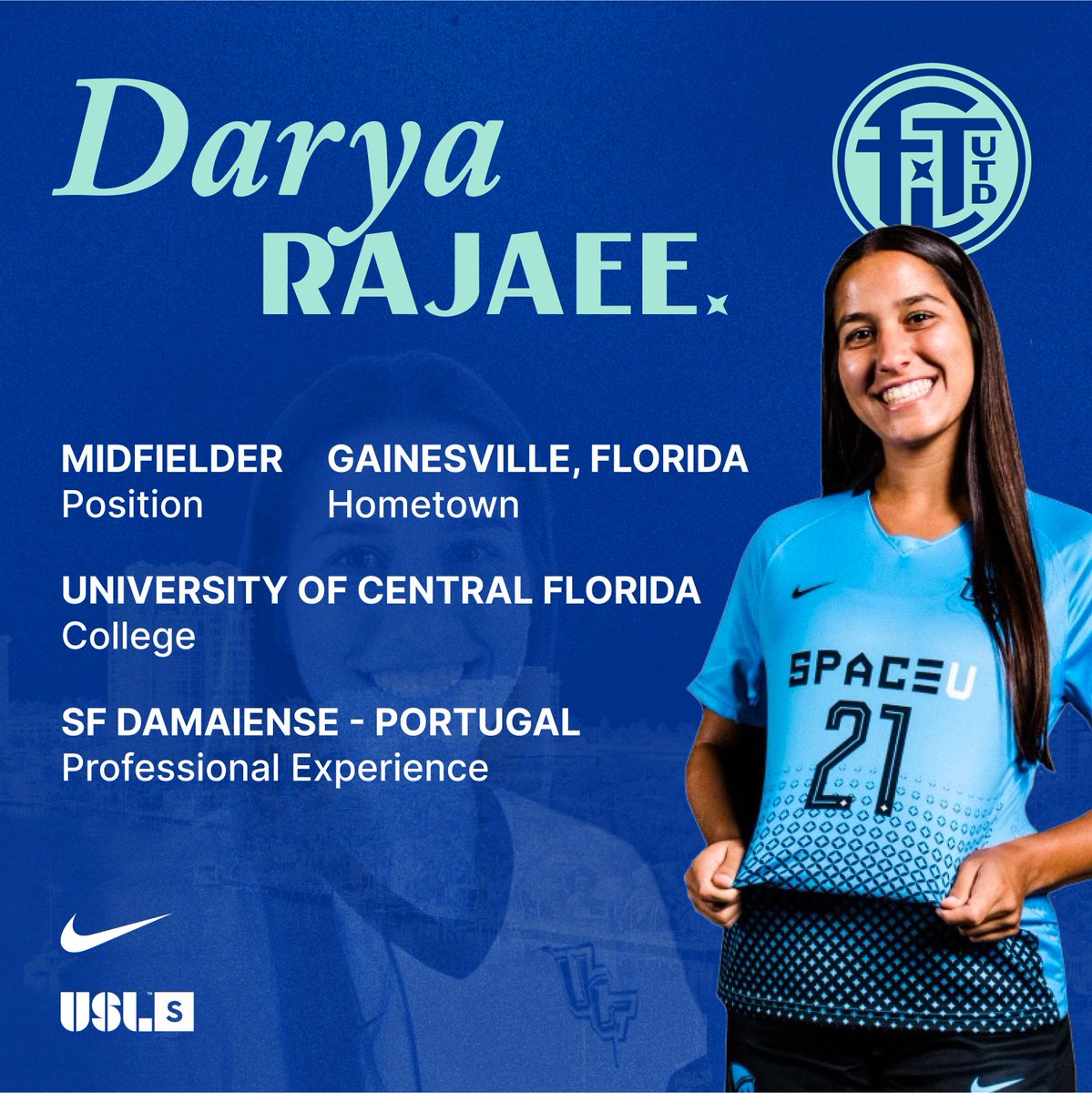 Holding down the midfield is our newest signee, Darya Rajaee! We are excited to welcome Darya to the amazing 954! ☀️🩵

@daryarajaee 

#ftl #ftlutd #wearefortlauderdale #wearftl #signed #UCFamily