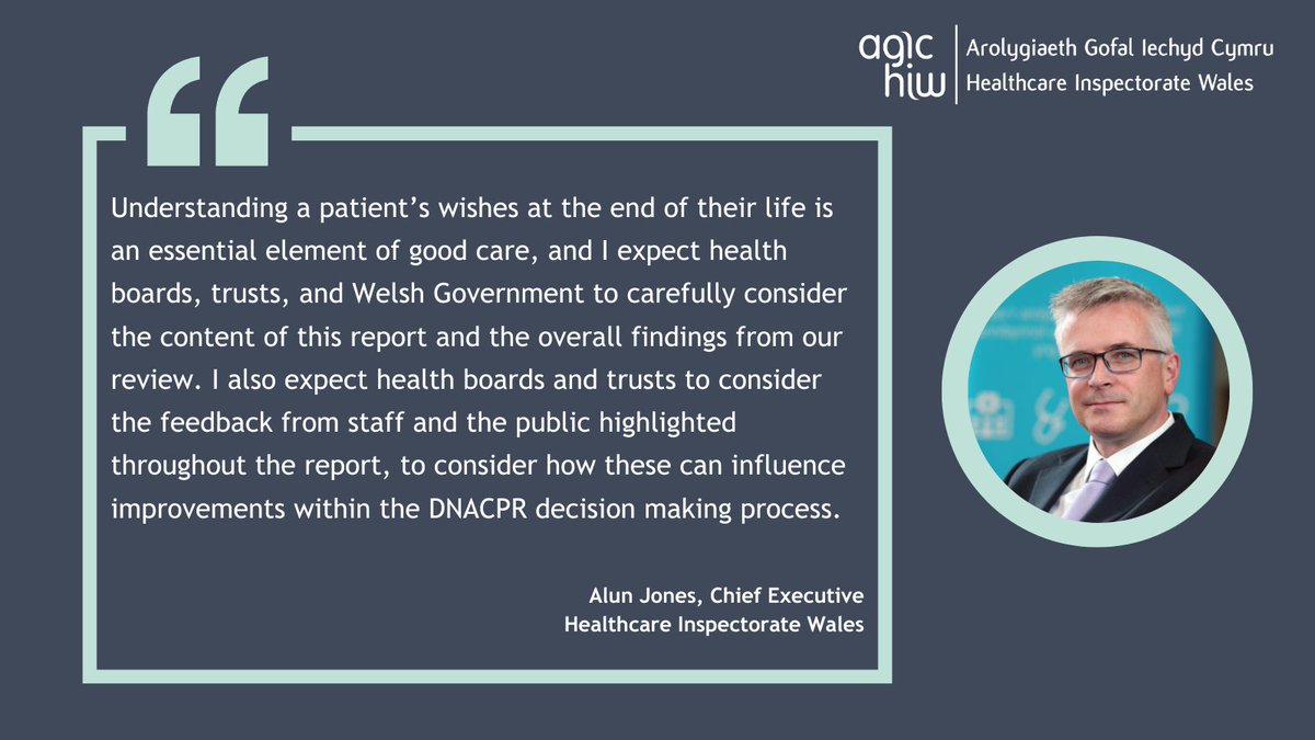 HIW_Wales's tweet photo. ๐ Today, we published the findings of our review of Do Not Attempt Cardiopulmonary Resuscitation (DNACPR) decisions for adults in Wales.
๐ Read our report: https://t.co/YS8LX6HpaL
#DNACPR #HIW #Healthcare #CheckingHealthcare https://t.co/2zez9nThPA