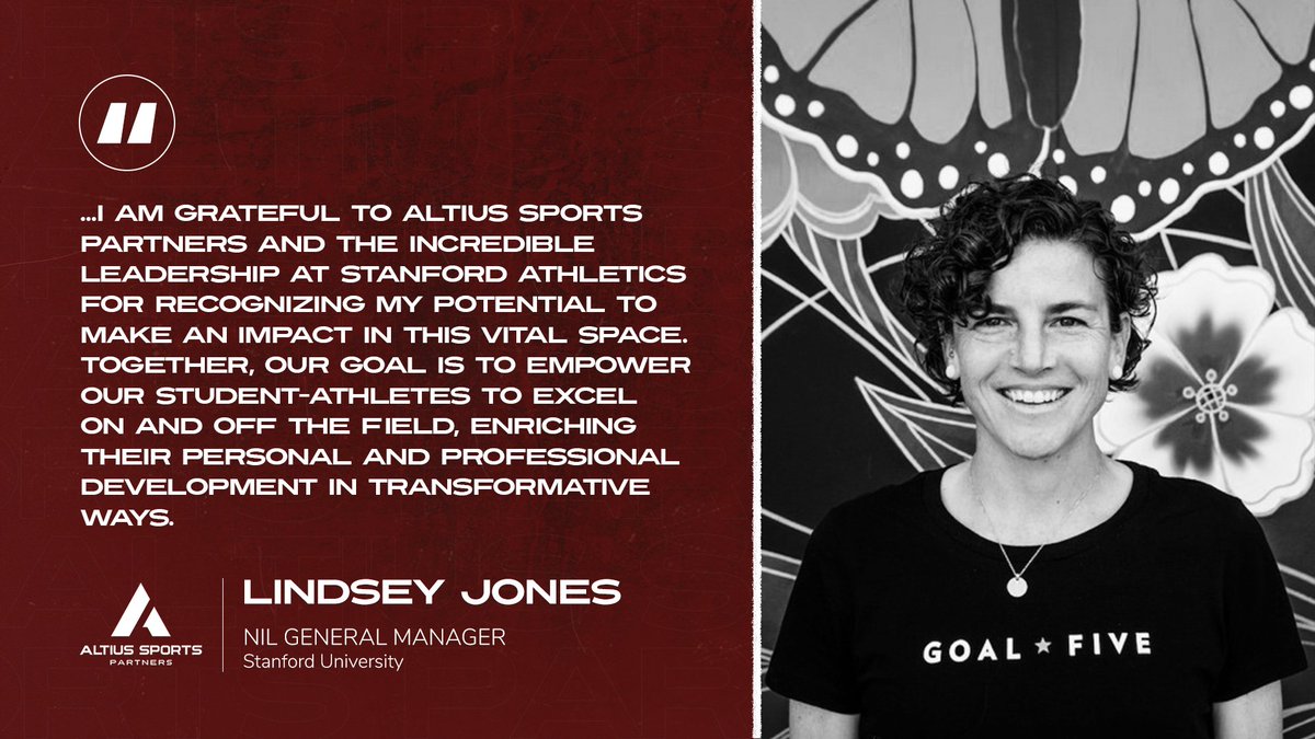 We’re thrilled to welcome Lindsey Jones to the ASP team as @GoStanford's in-house NIL General Manager! With extensive experience in athlete marketing and partnership development, Lindsey will lead NIL initiatives, expand commercial opportunities, and support Cardinal