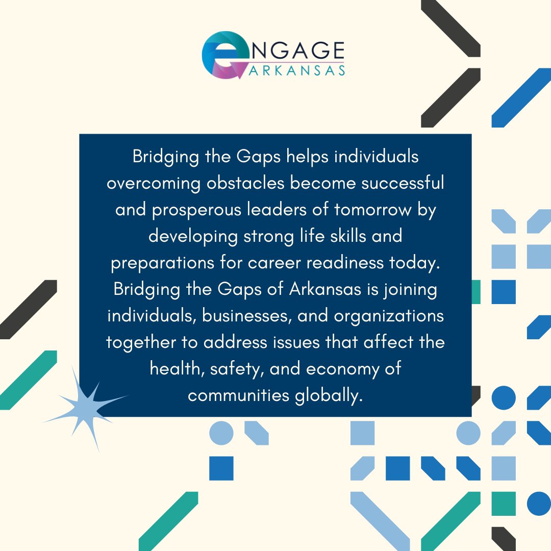 engage_ar's tweet photo. Bridging the Gaps gives Arkansans the tools for success, from helping individuals with substance abuse to feeding the community with fresh food. 
They assist with all stages of life in the interest of the individual and their community. https://t.co/HKwgoUxSlb