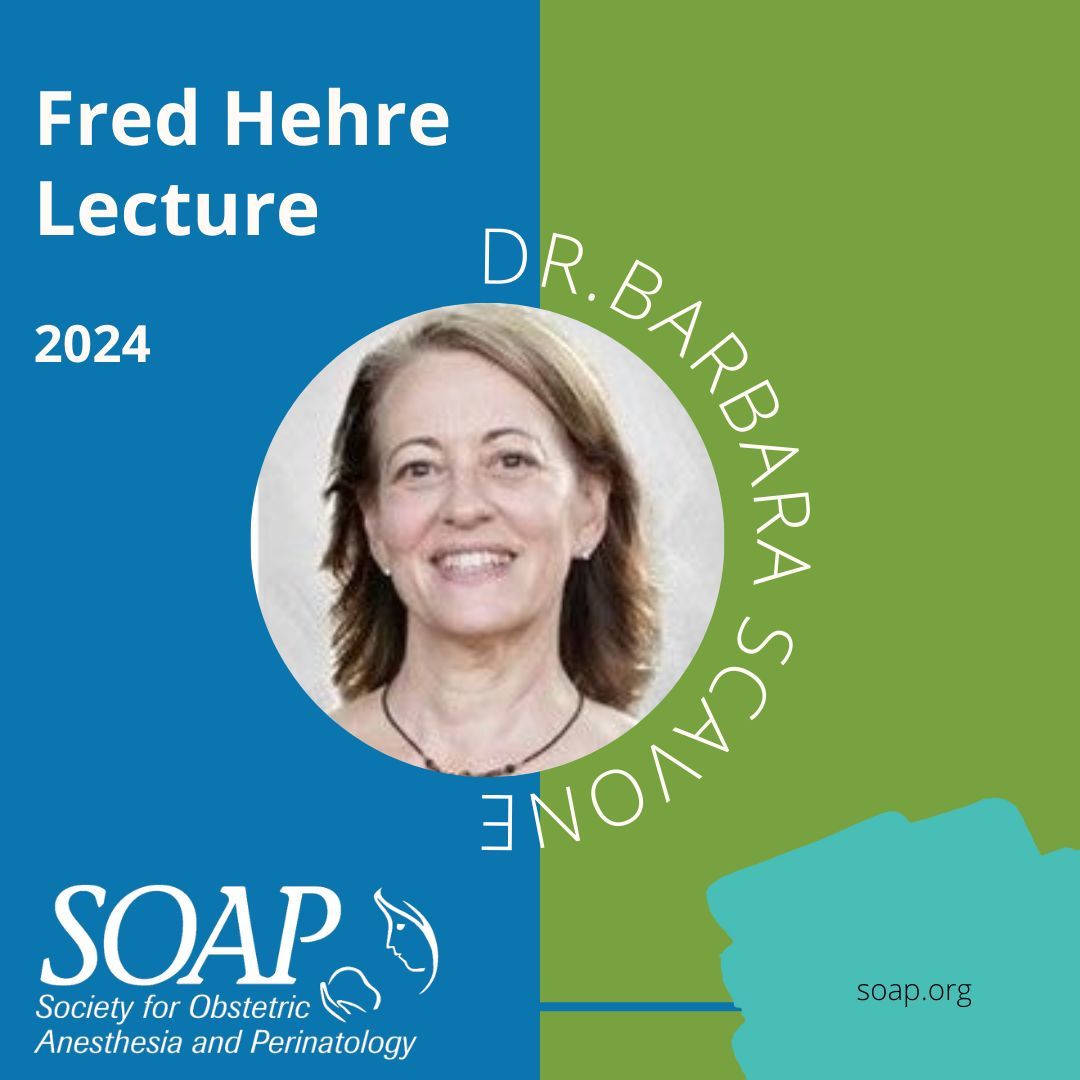 We were honored to have Dr. Barbara Scavone present the Fred Hehre honorary lecture at the SOAP 56th Annual Meeting. buff.ly/4bjKBD2 #SOAP #OBAnes #SOAPAM2024 #fredhehre