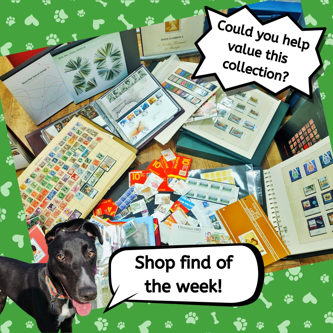 **Appeal for stamp experts local to Swansea** Do you know a philatelist (OK, we had to look that one up!) local to Swansea who may be able to give a bit of time to help value this amazing collection? If so, please get in touch via grwswansea@greyhoundrescuewales.co.uk