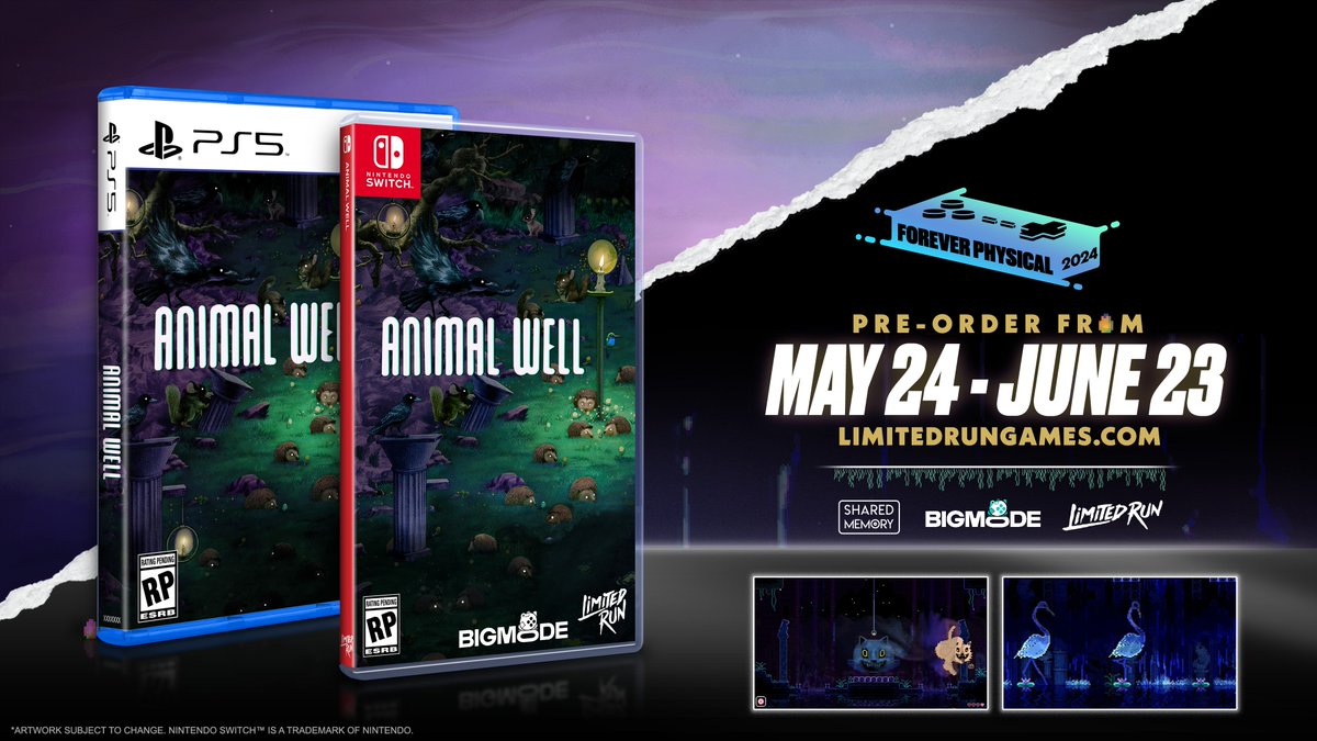 TOMORROW: Find items and secrets while exploring wherever you choose in this nonlinear metroidvania! Animal Well opens for pre-order tomorrow! bit.ly/4aax13H