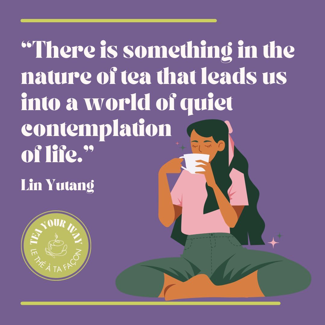 Returning to our spring refresh, let's reflect on Lin Yutang's timeless words: 'There is something in the nature of tea that leads us into a world of quiet contemplation of life.' 🍃☕ Let tea be your guide to moments of peaceful reflection. #SpringRefresh #BrewCrew #TeaYourWay