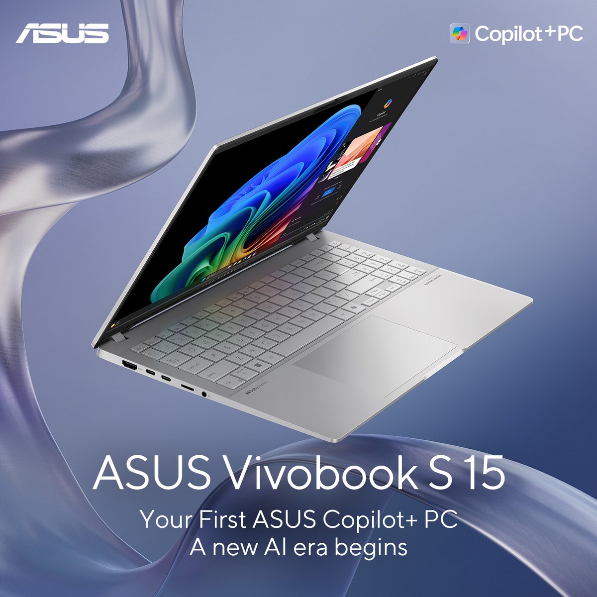 Introducing the @ASUS #Vivobook S 15, powered by #Snapdragon X Elite to deliver the world’s fastest NPU for laptops with 45 TOPS. 😍💪 With incredible #AI power, connectivity, & multi-day battery life, it'll change the way you work, study, create, & play. bit.ly/3KdbX20