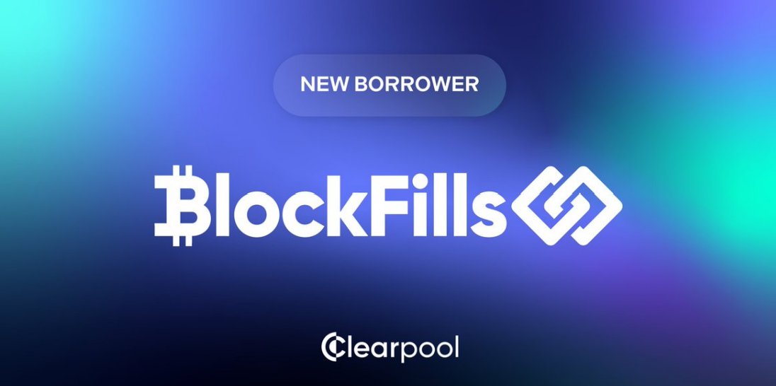 BlockFills Announced As @ClearpoolFin's New Borrower & Launches Credit Vault on @avax bit.ly/3yADR5y #RWAs #DeFi