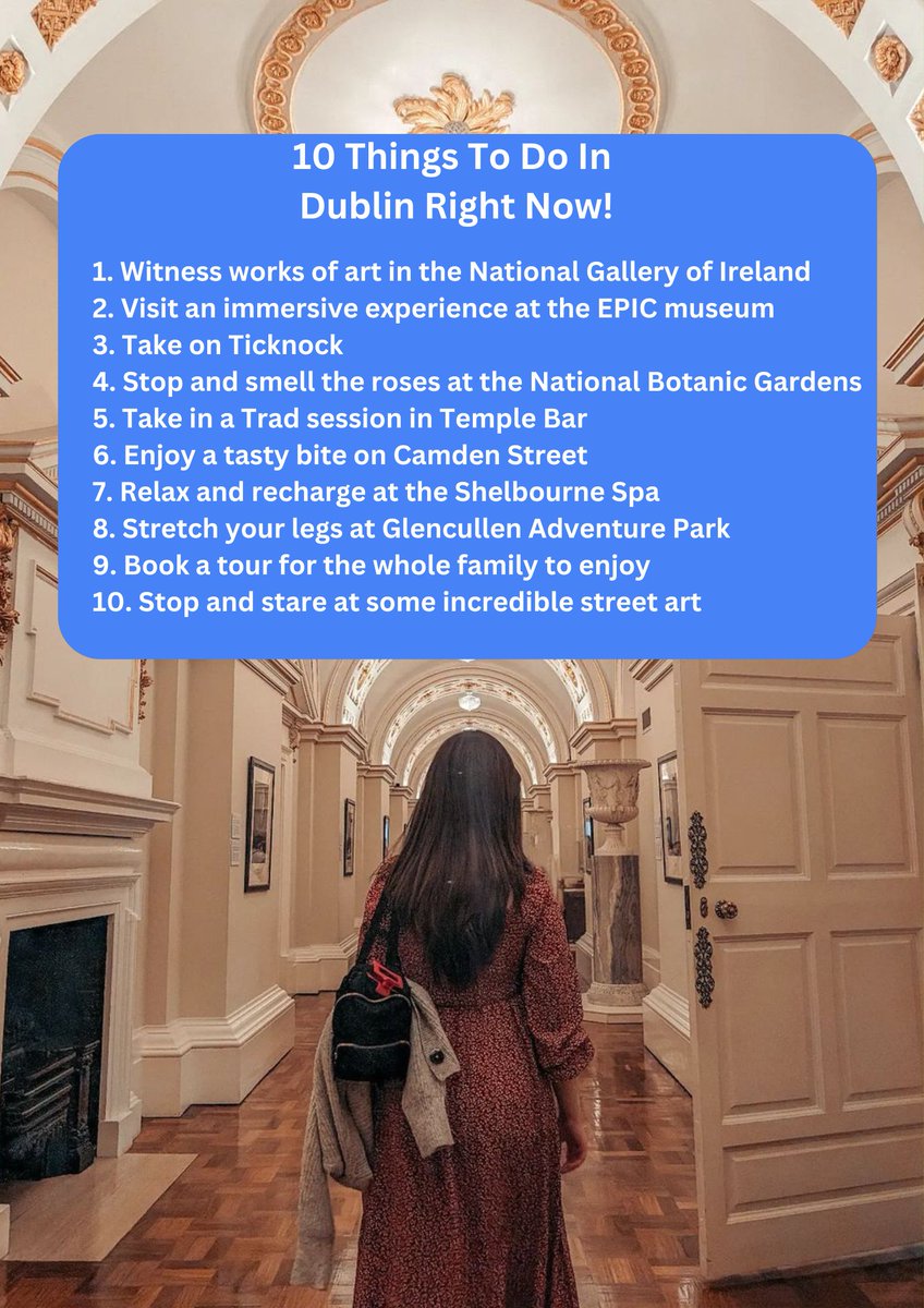 #Dublin is buzzing and it isn't just the bees 🐝 

Here's some fun things to keep you busy in the city ⤵️

Check out the link below to stay in the know 🥰
bit.ly/3wBdWdm

📸 sammie_wanders_, mia.everywheree [IG]
#KeepDiscovering