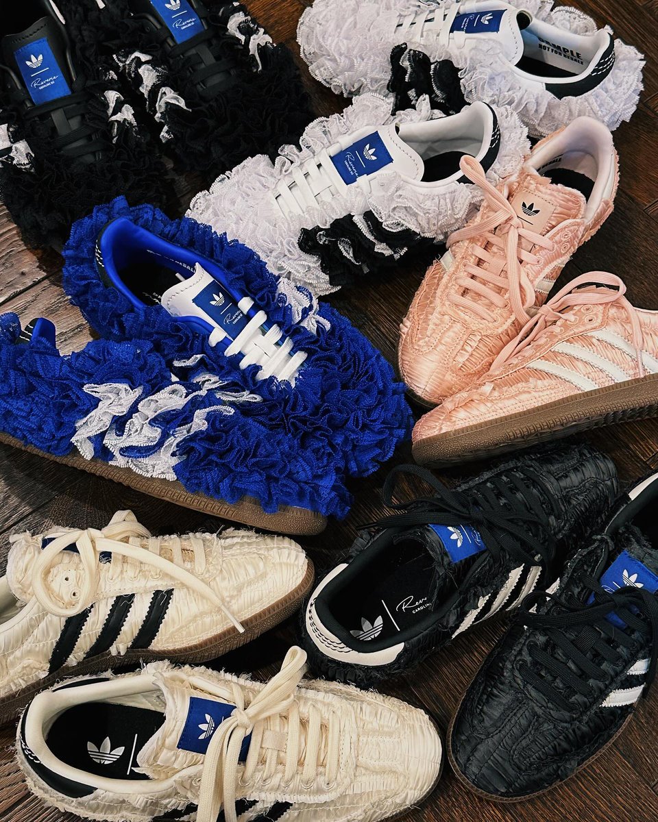 Caroline Hu x CLOT x adidas Samba Reverie drops tomorrow   https://t.co/G0dGFRl0YG