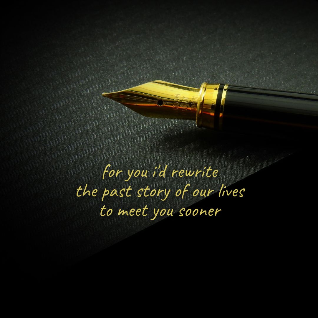 for you i'd rewrite
the past story of our lives
to meet you sooner

Image by Bruno (buff.ly/3wJAXe6) from Pixabay

#dailyhaiku #dailypoem #haiku #madewithpixabay #poem #poetry #poetrycommunity #sglit #sgpoetry #singlit #writer #writerslift #writing #writingcommunity