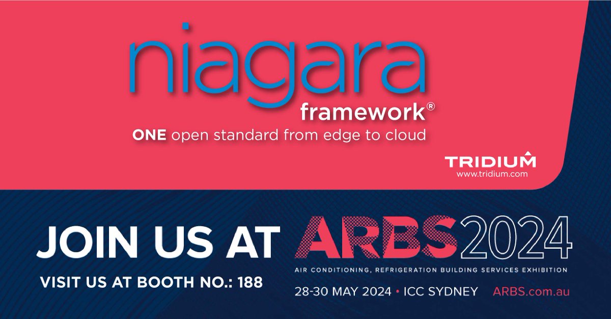 Visit the team at @arbsexpo stand 188 from 28 May to 30 May, at ICC Sydney. ARBS is Australia's largest HVAC&R and building services event. Find out more at arbs.com.au/?sf188605449=1