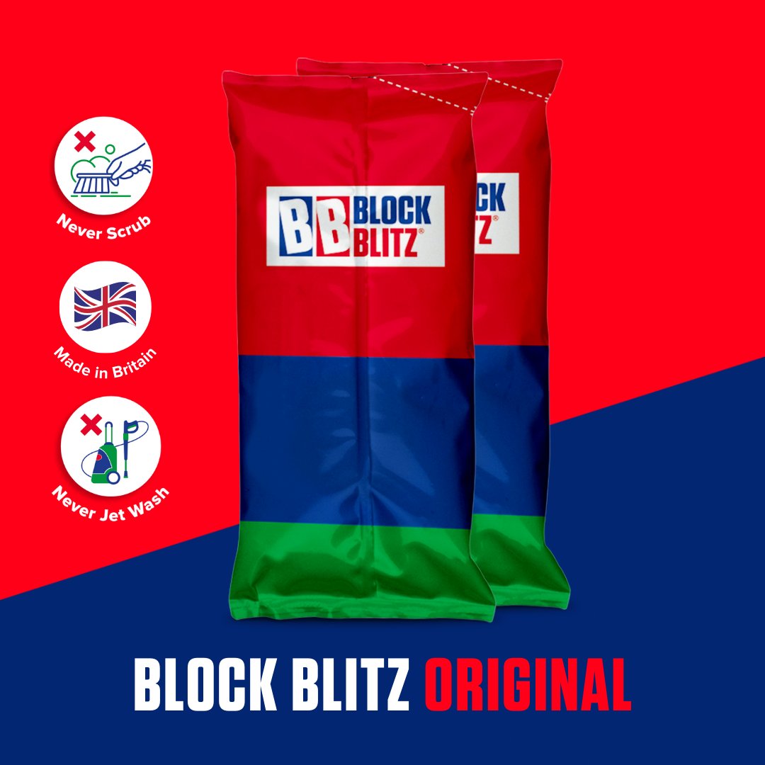 BlockBlitz's tweet image. Block Blitz is your No. 1 solution to clean Block Paving. It's non-toxic to the environment and cleans:
✅ Block Paving
✅ Patios 
✅ Driveways and more!

Available in bundles of 2, 4 or 8 pouches and ready to be used whenever you are ready 🙌💦

🔗 blockblitz.co.uk