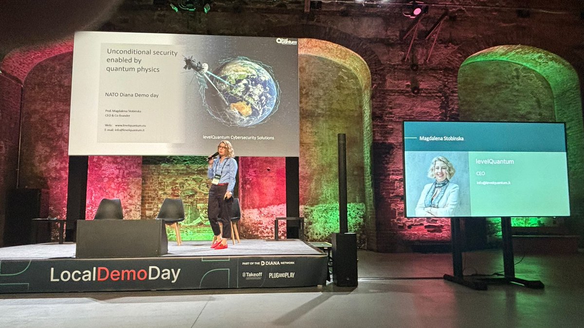 Today we participate in Demo Day of <a href="/NATO/">NATO</a> #DIANA at <a href="/PlugandPlayTC/">Plug and Play Tech Center</a> Takeoff Accelerator at @OgrTorino. This closes the Phase 1 of our journey with awesome accelerator team and  the first DIANA cohort. Big thanks to Marco Brancati <a href="/telespazio/">Telespazio</a> who agreed to give a speech before us!