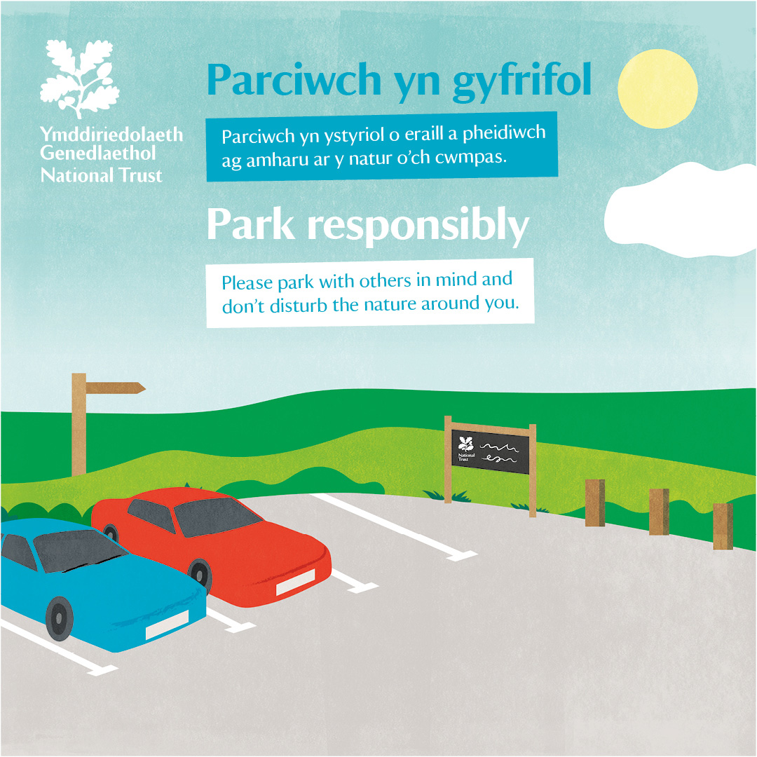Efallai bydd ein safleoedd arfordirol a chefn gwlad yn brysur y penwythnos hwn. Os gwelwch fod un o’n meysydd parcio’n llawn, dewch yn ôl rhywbryd eto gan fod mannau hynod o brysur yn rhoi ein hymwelwyr a’n cymunedau lleol mewn perygl a’n gwasanaethau brys dan bwysau. Diolch