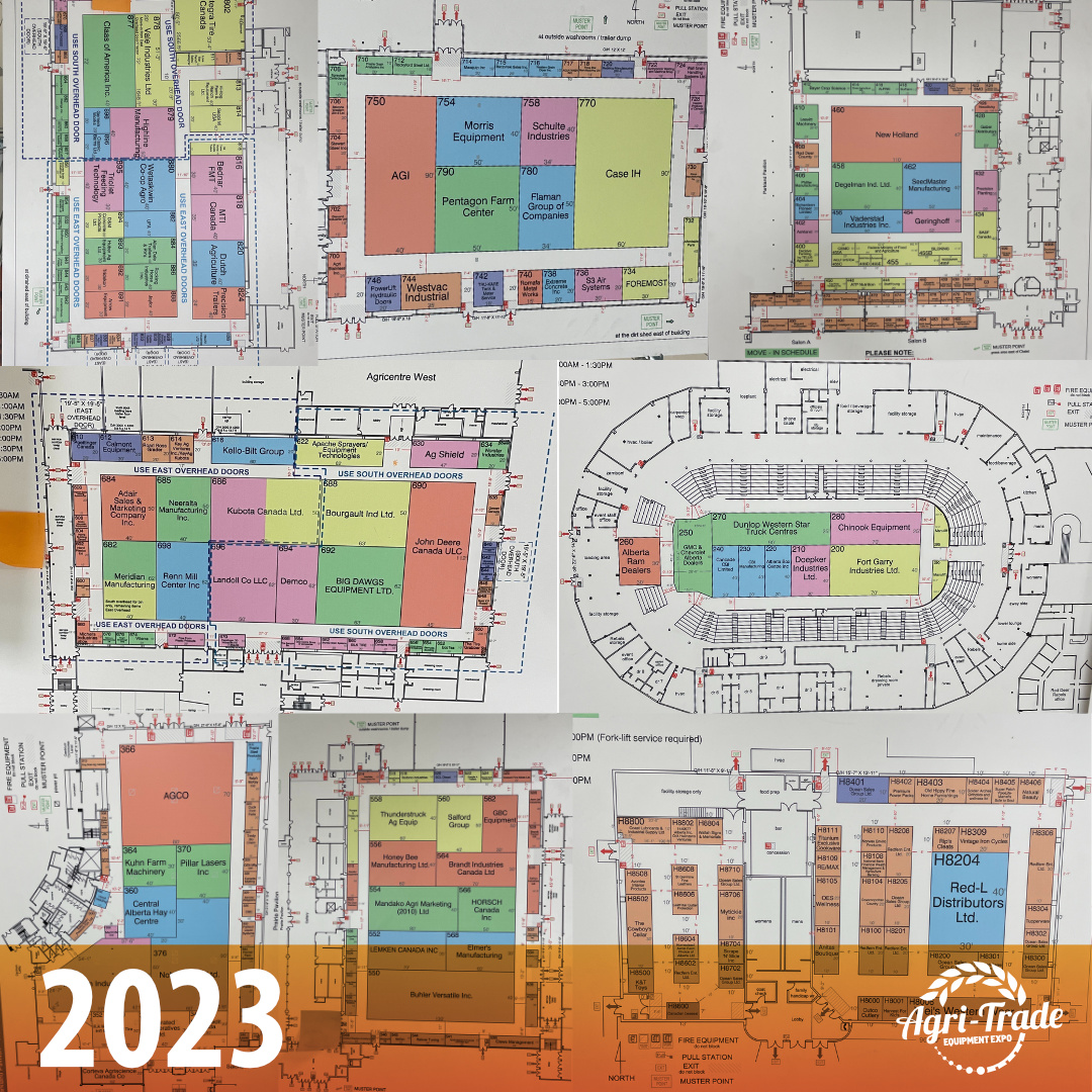 TBT. We've grown a bit over the years. For year one we could fit our floor plan on a single page, not such much anymore. #AgriTrade #RightShow #RightTime #RightLocation #RedDeer #Agshow #farmshow #40years #agriculture #TBT