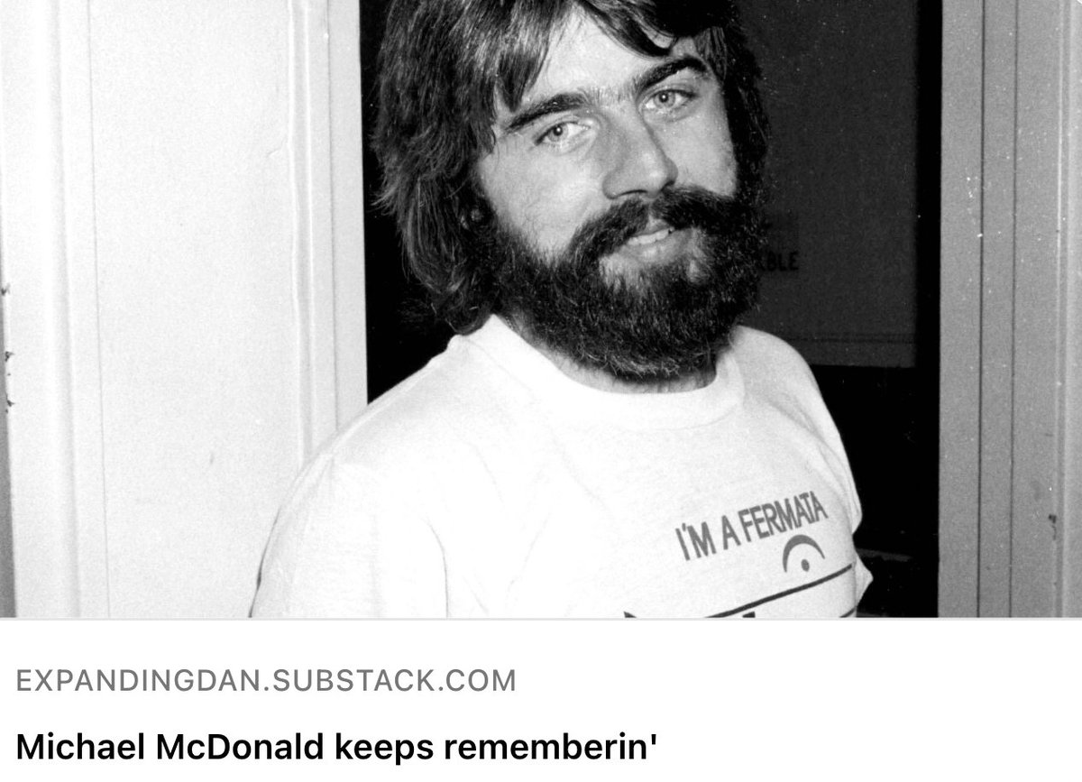 🎷NEW NEWSLETTER🎷

A Q&A with Michael McDonald. 

The snowy-haired yacht rock elder turned memoirist discusses his impromptu audition for Steely Dan, the quirks of touring with the band in the ’70s, and Becker and Fagen’s discovery of an “eerie” use for his one-of-a-kind voice.