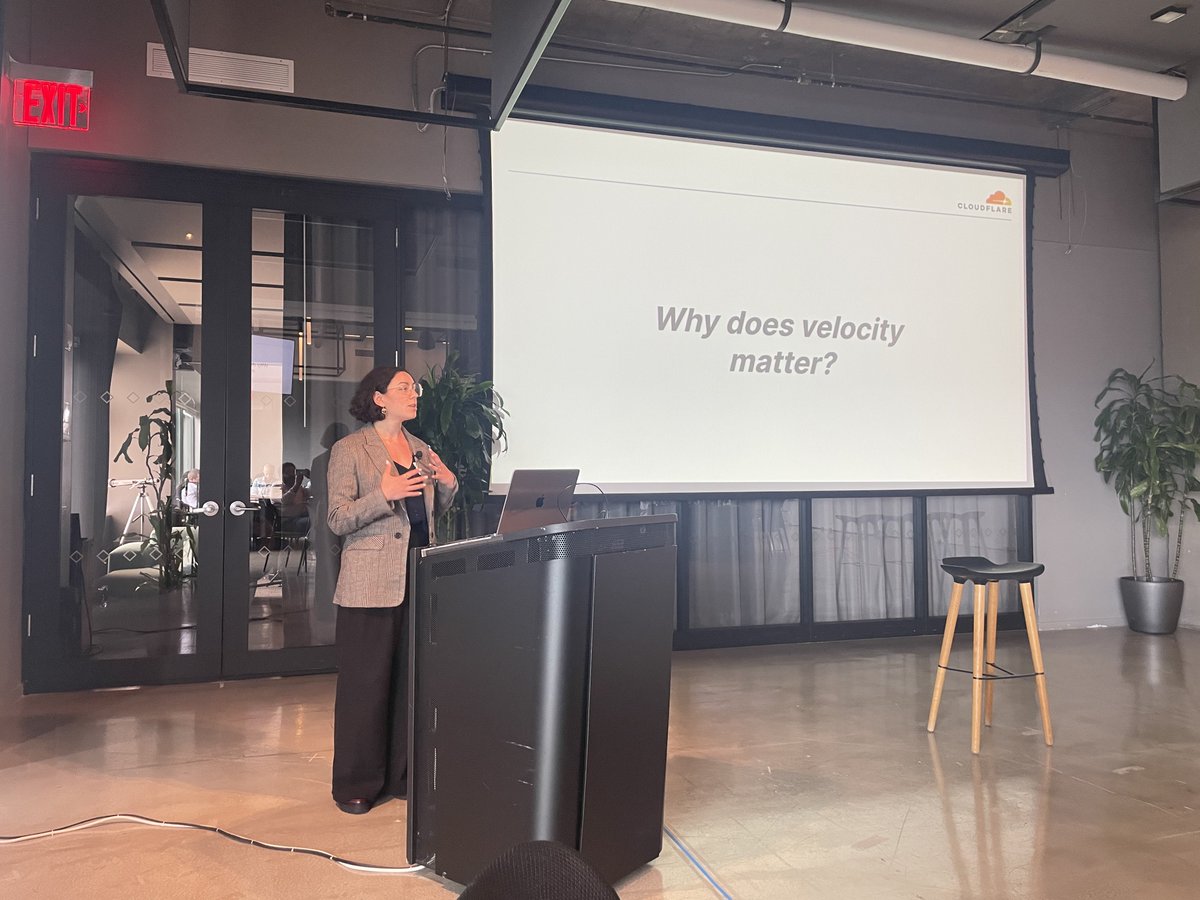 Rita Kozlov, VP of Platform at <a href="/Cloudflare/">Cloudflare</a> , talks about how “Going really fast matters, it’s how you beat the competition”. It’s fascinating how developer velocity is ingrained on the culture of her teams.

 “Figure out what are the things that are slowing down your team? Ask